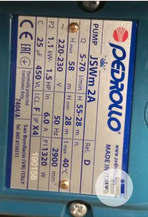 Pedrollo 1.5hp 2in1 Stad By