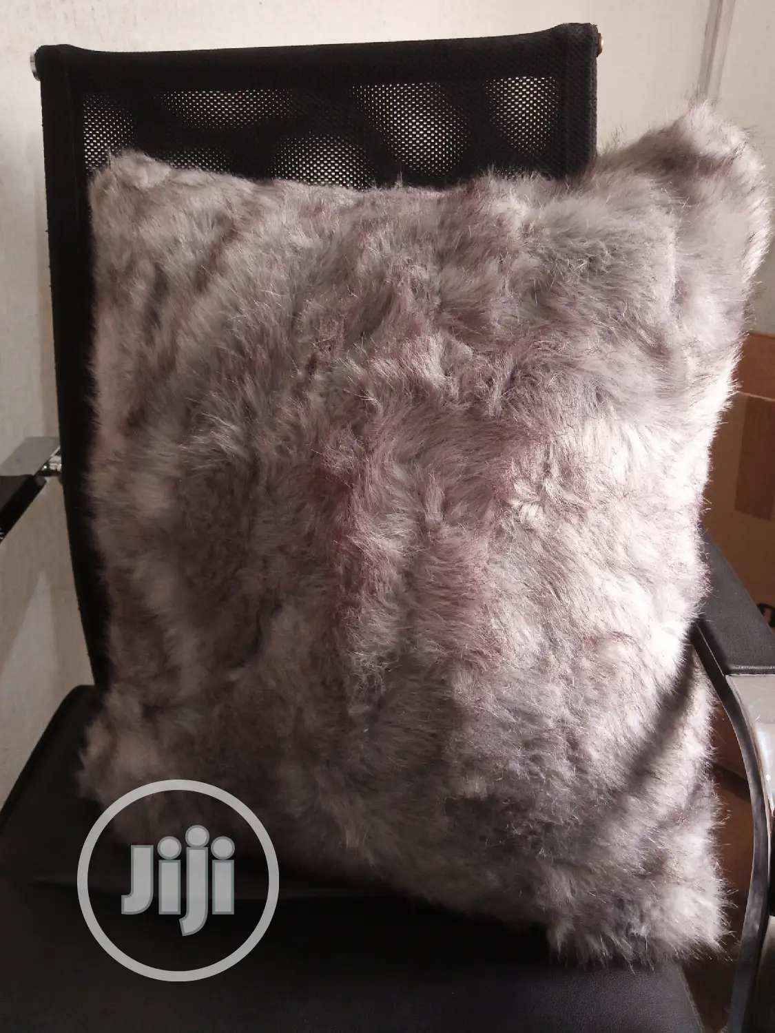 Furry and Fabric Throw Pillows