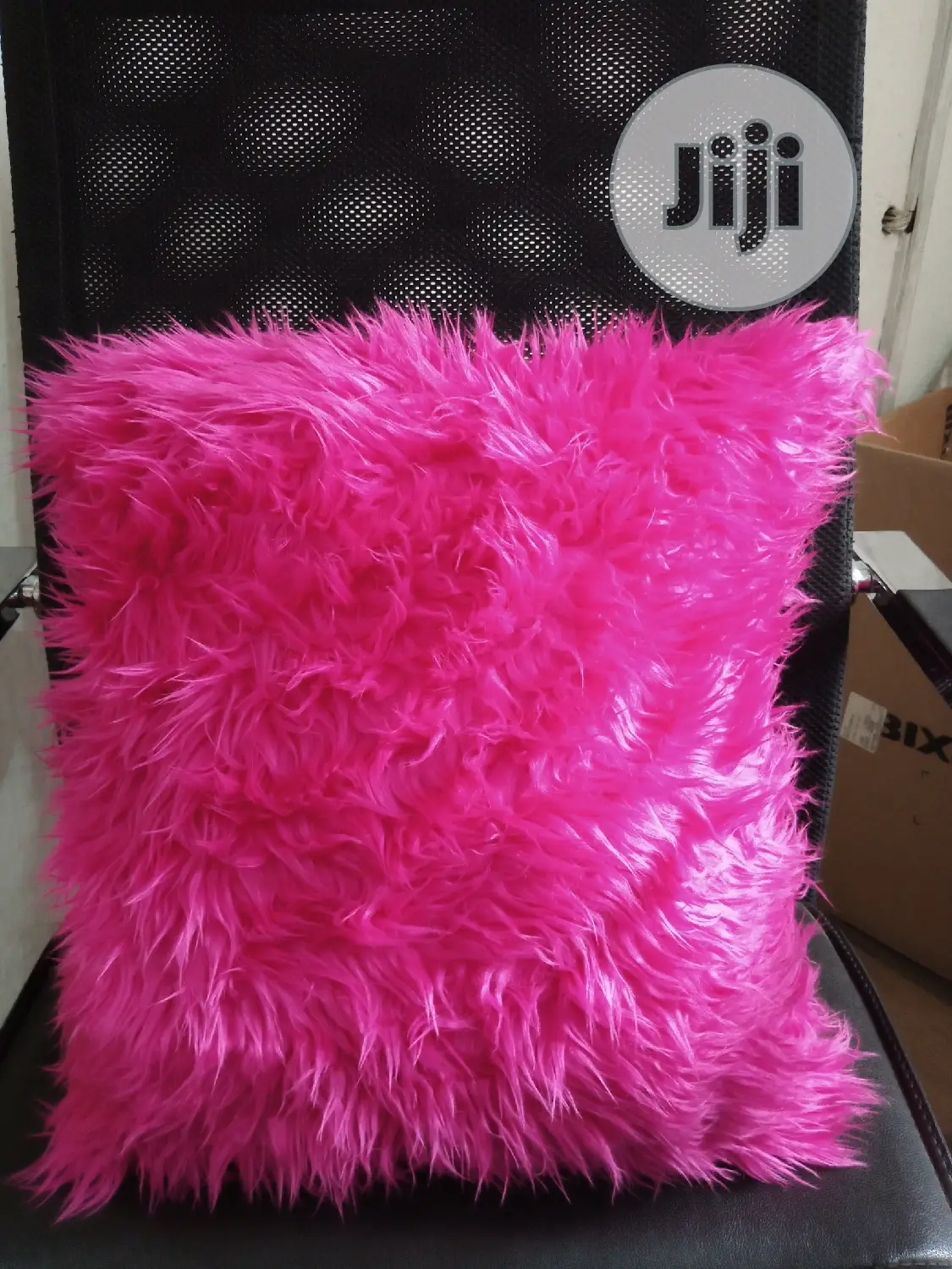 Furry and Fabric Throw Pillows