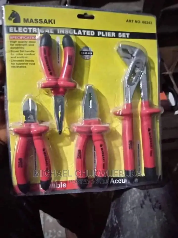 Electrical Insulated Pliers Set