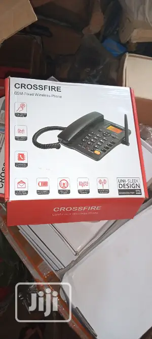 Crossfire Table Phone With Sim Card Space and Fm Radio