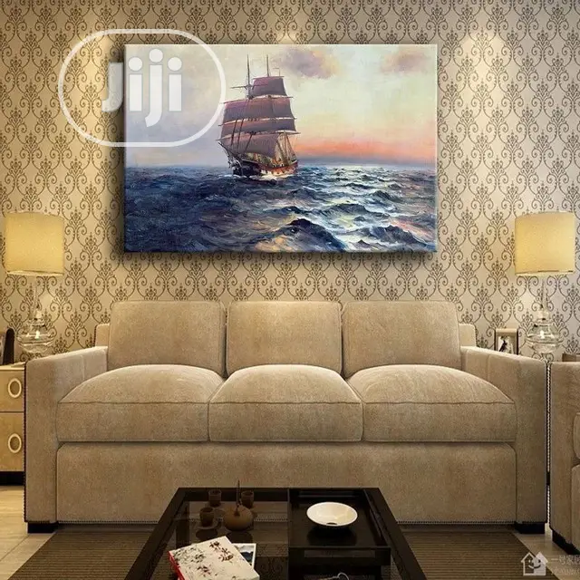 Sailing Ship Artwork With Frame
