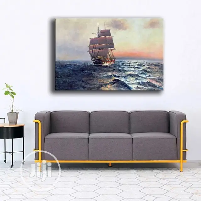 Sailing Ship Artwork With Frame
