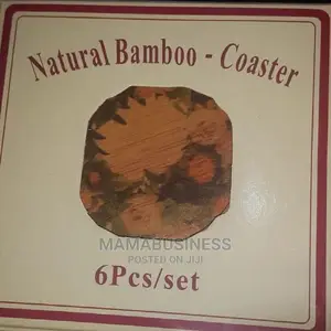 6pcs Natural Bamboo Coaster Cup Mat