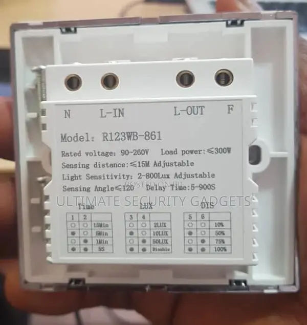 Microwave Motion Sensor Light Switch(Adjustable)