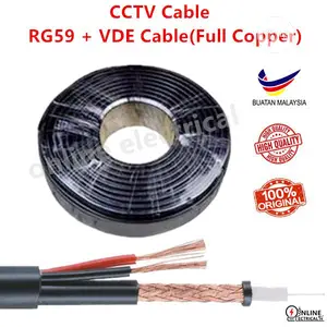 Rg59+Power by 100m for CCTV