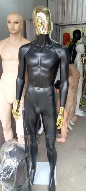 Gold and Black Male Faceless Mannequin