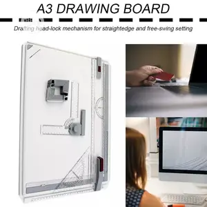 Portable A3 Drawing Board Draft Painting Board With Parallel