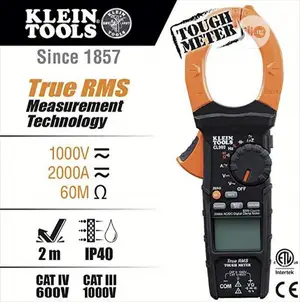 Klein Tools CL900 2000A AC-DC Clamp Meter