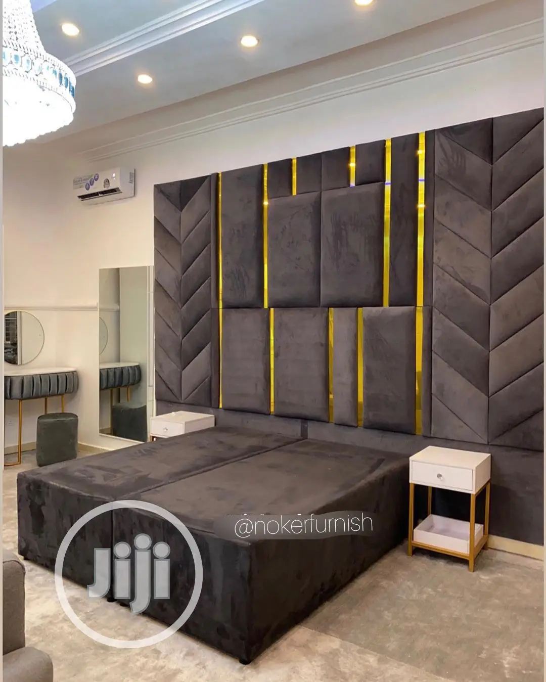 Contemporary Sofa's Padding King-size Bed's