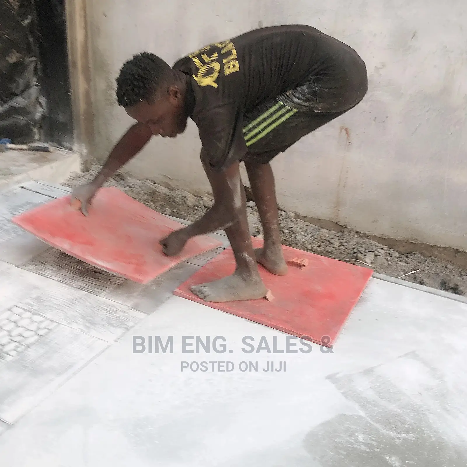 Compound Stamped Floor Polishing Design