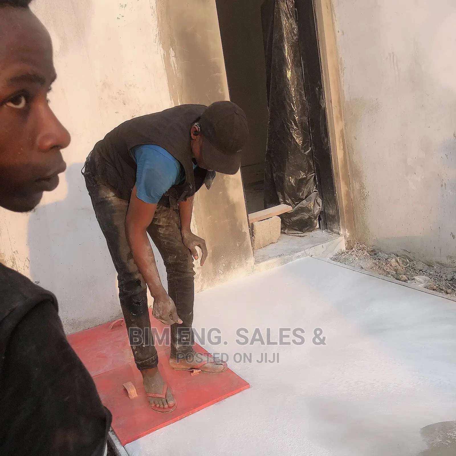 Compound Stamped Floor Polishing Design