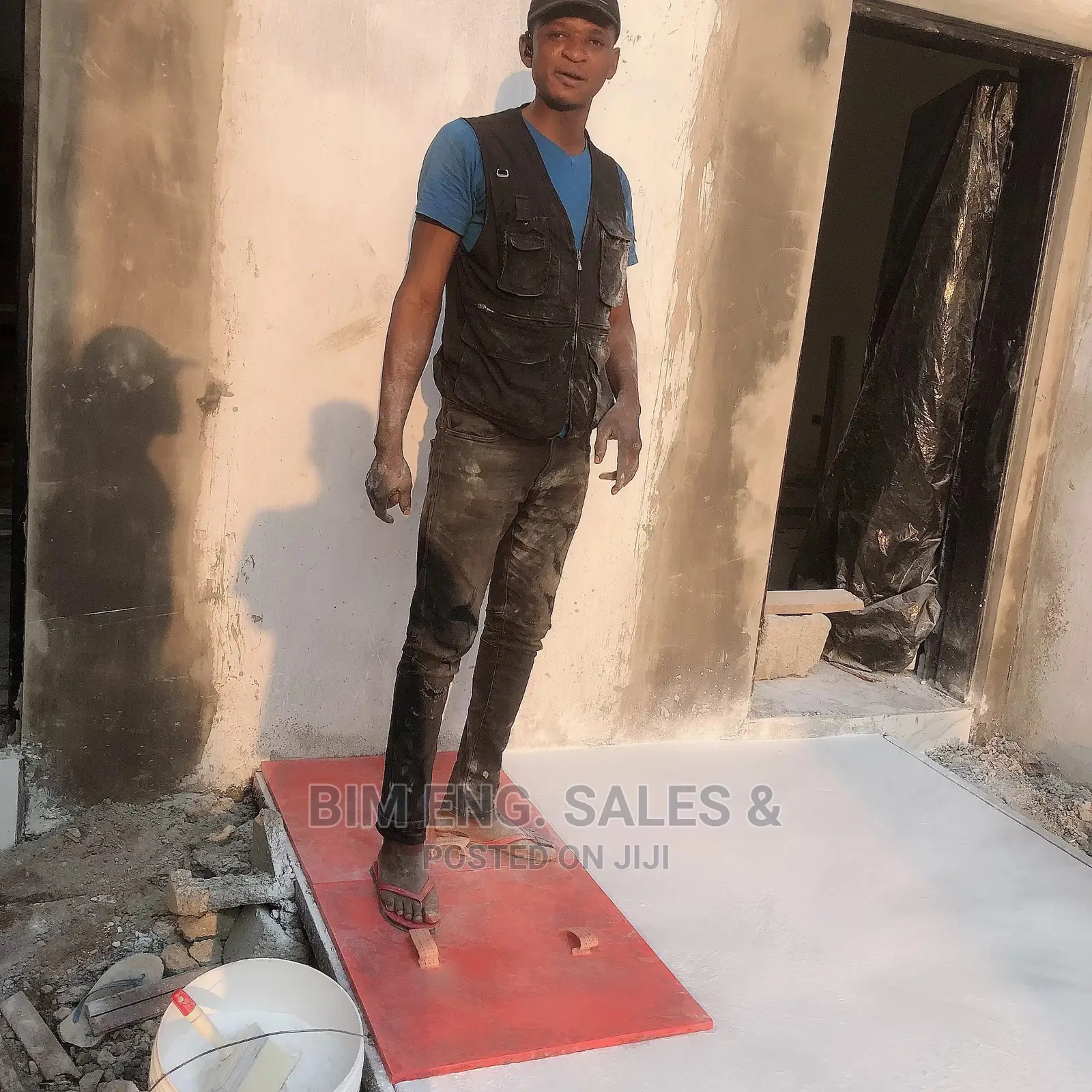 Compound Stamped Floor Polishing Design