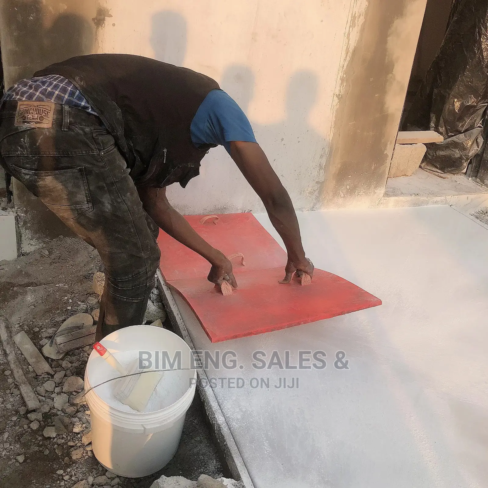 Compound Stamped Floor Polishing Design