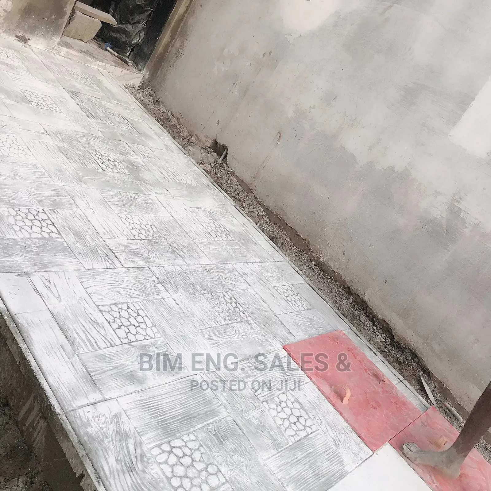 Compound Stamped Floor Polishing Design