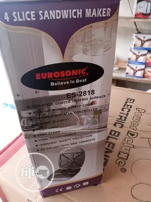 Eurosonic Electric 4 Slice Bread Toaster / Sandwich Maker