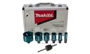 8 Piece Large Electricians Holesaw Kit Makita