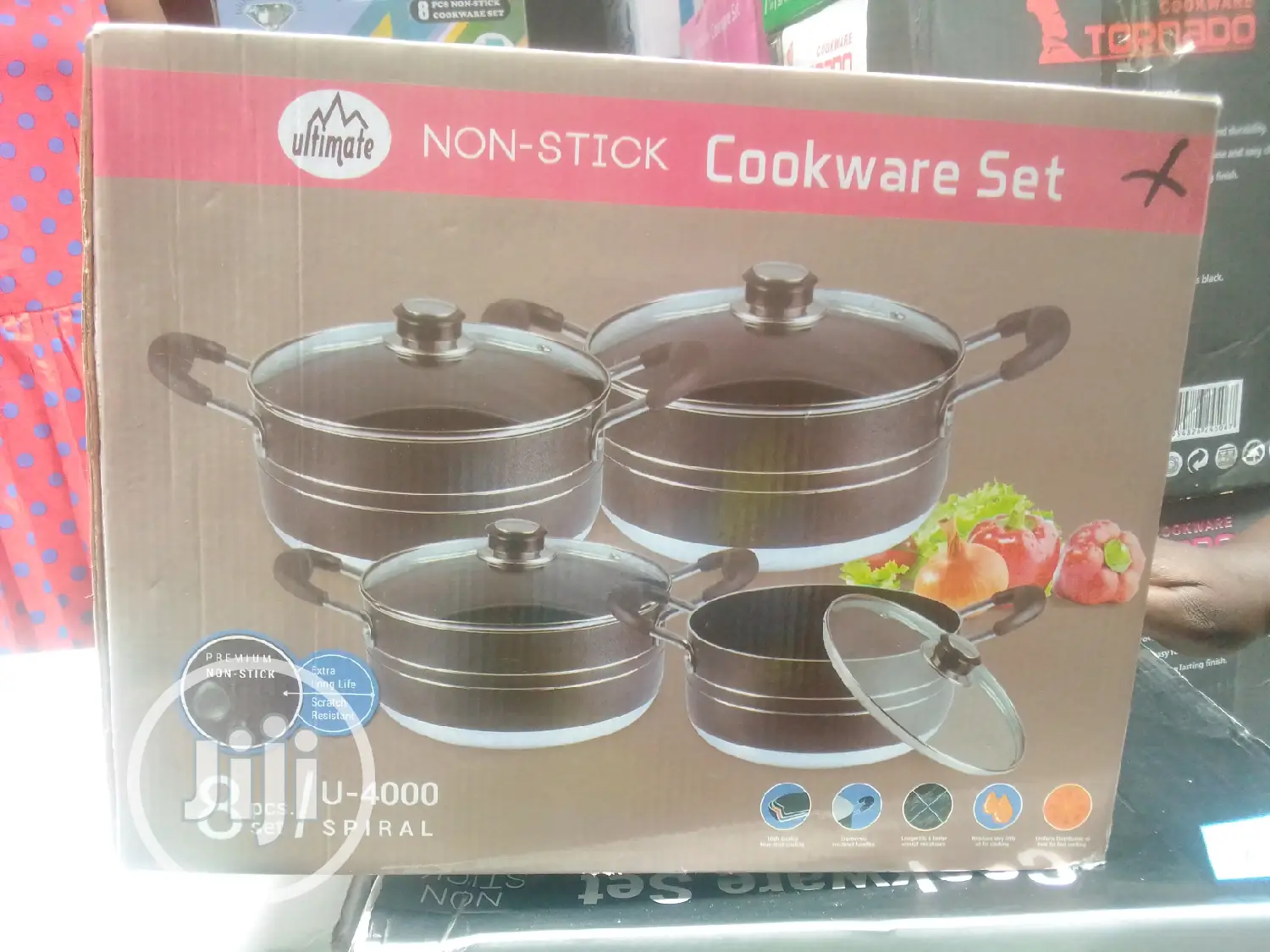 Non Stick Pots -4pcs