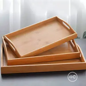 3pcs Bamboo Tray Set