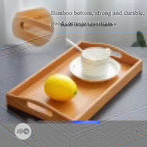 3pcs Bamboo Tray Set