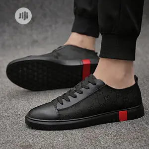 Men's Shoes, Black Sneakers