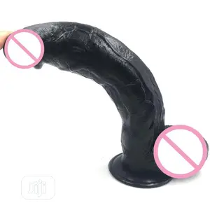 Big Soft 12 Inches Black Dildo