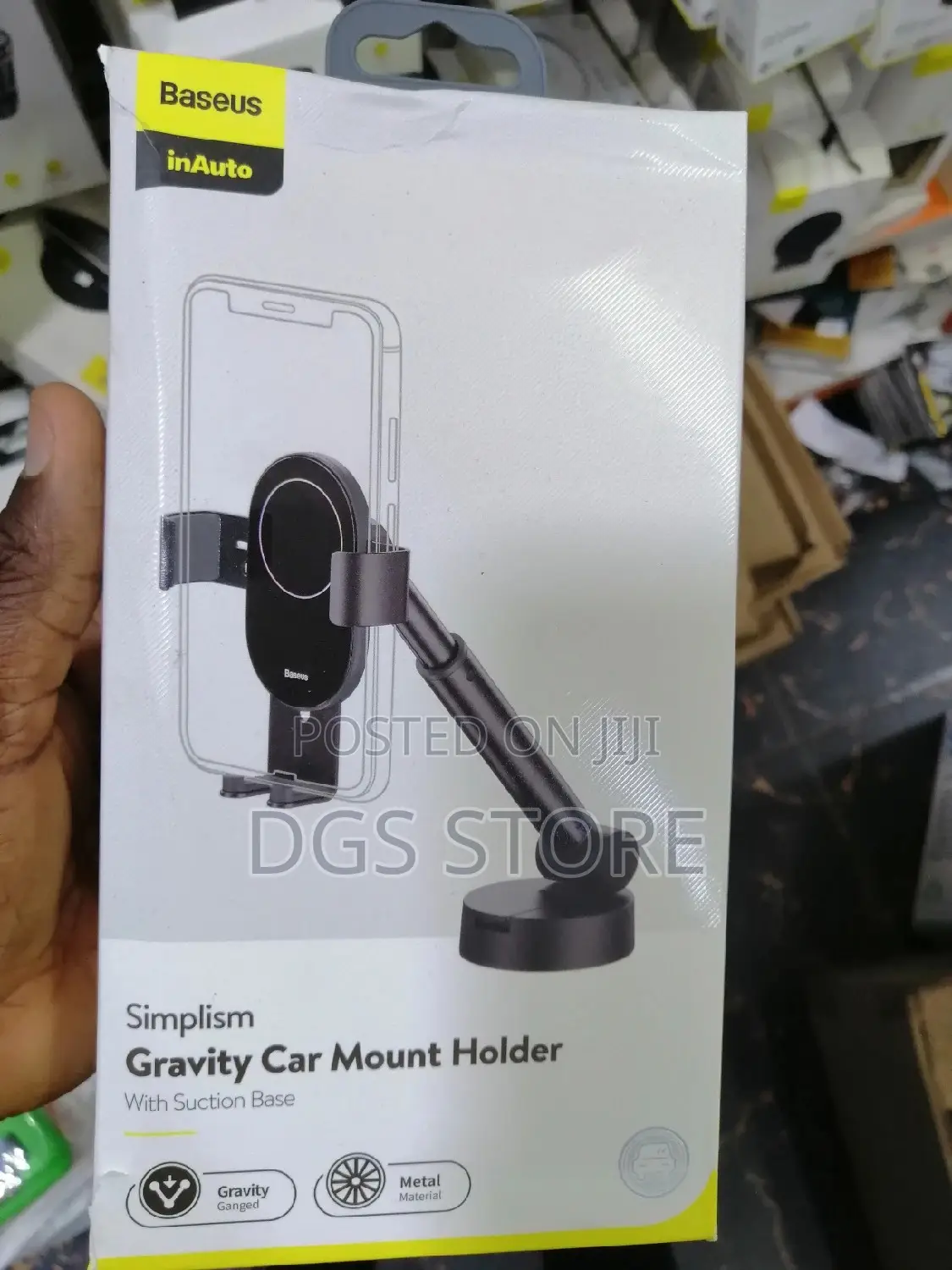 Baseus Simplism Gravity Car Mount Holder With Suction Base