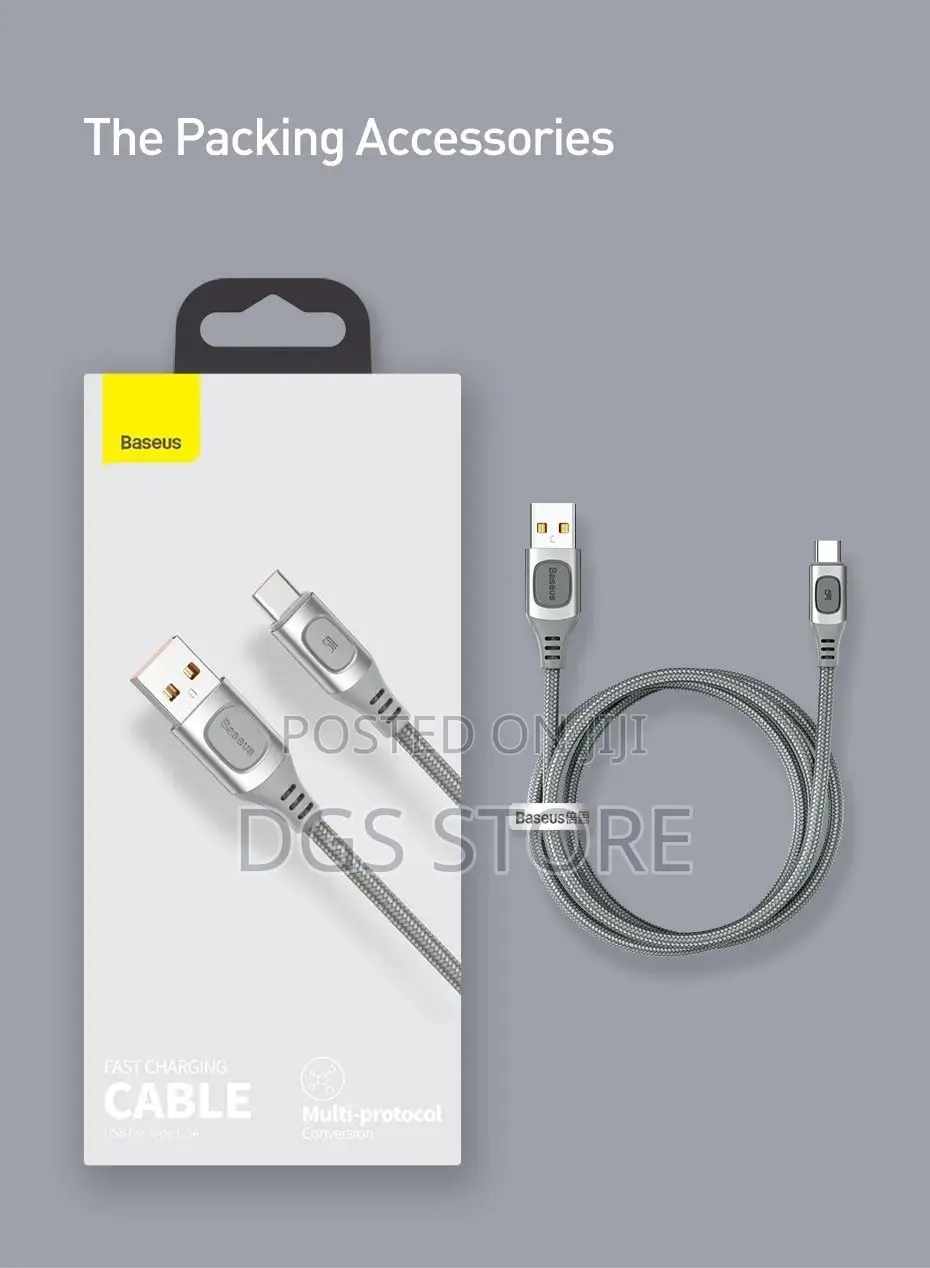 Baseus Fast Charging Cable Type C Multi Protocol Conversion