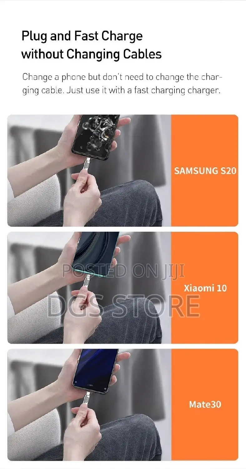 Baseus Fast Charging Cable Type C Multi Protocol Conversion