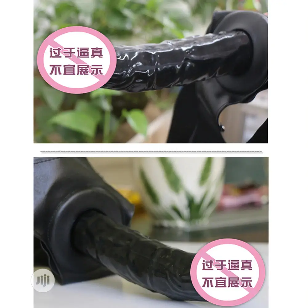 Black Strap on Dildo Silicone Sex Toy