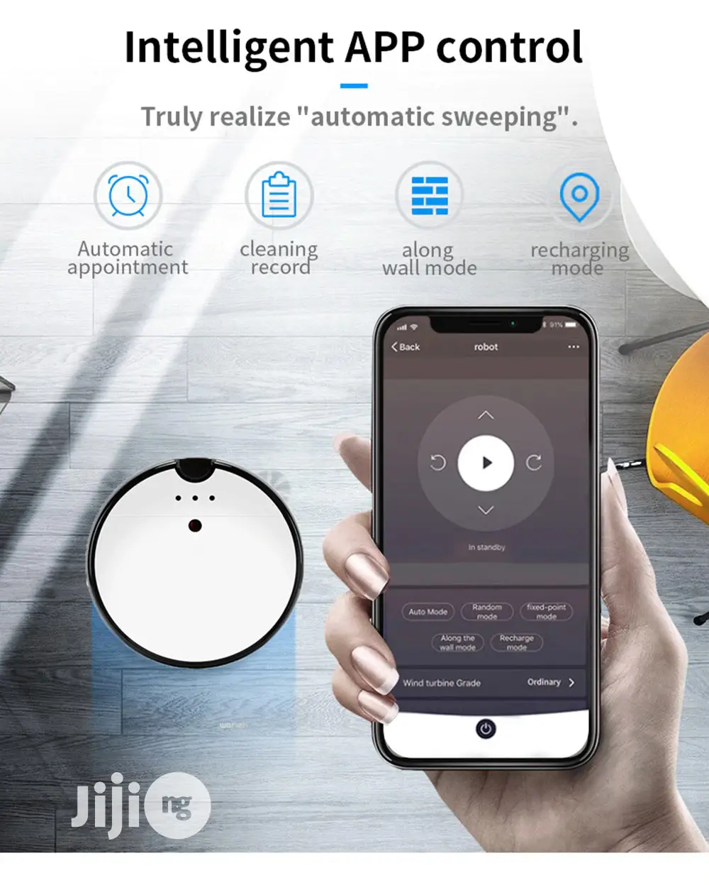 APP Sweeping Mopping WIFI Robot Vacuum Cleaner