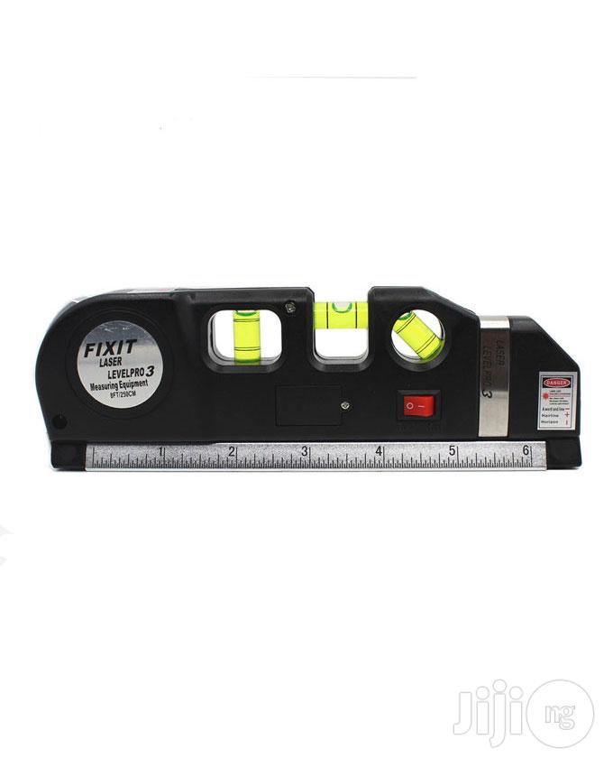 Multipurpose Laser Level Aligner Bubbles Ruler 8ft Tape.