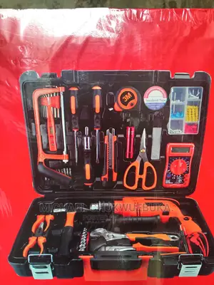 Tools Box Kit Set With Electric Drill Machine