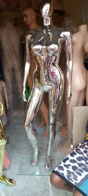 Big Breast Silver Mannequin