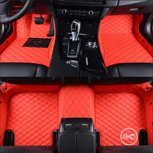 Wine Red Leather Auto Accessories Car Mats