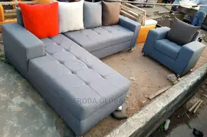L-Shape Sofa With Single Sitter Chair. Couches, Furniture. Laj08