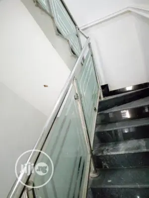 Staircase With Border Line Glass