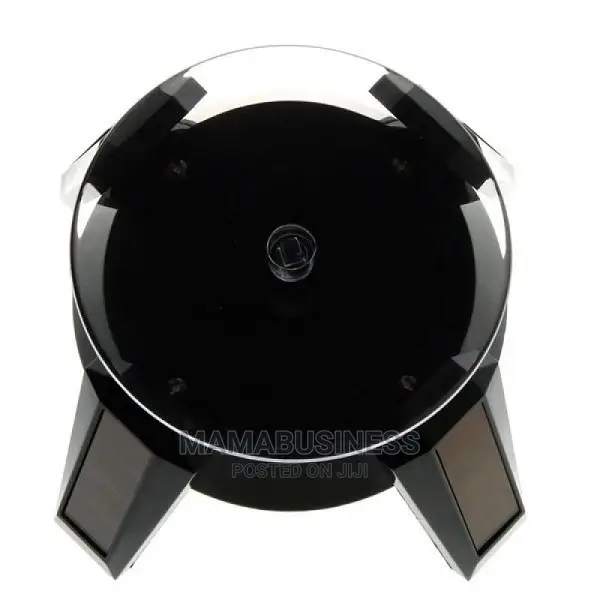 Solar Rotating Display Stand – Black