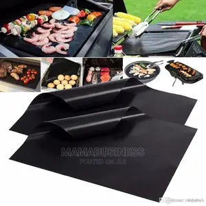 2pc BBQ Barbecue Grill Mat Set