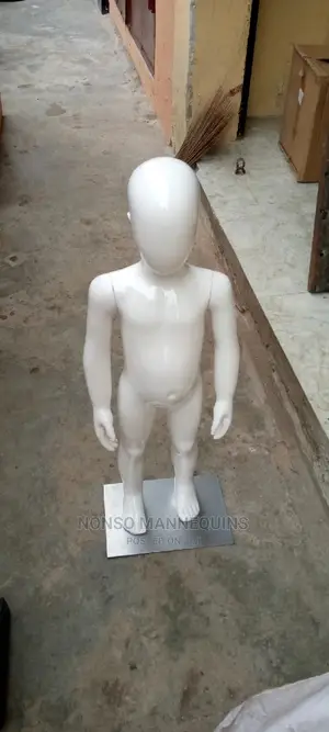 Unisex Age 1 to 3 Years Glossy White Mannequin