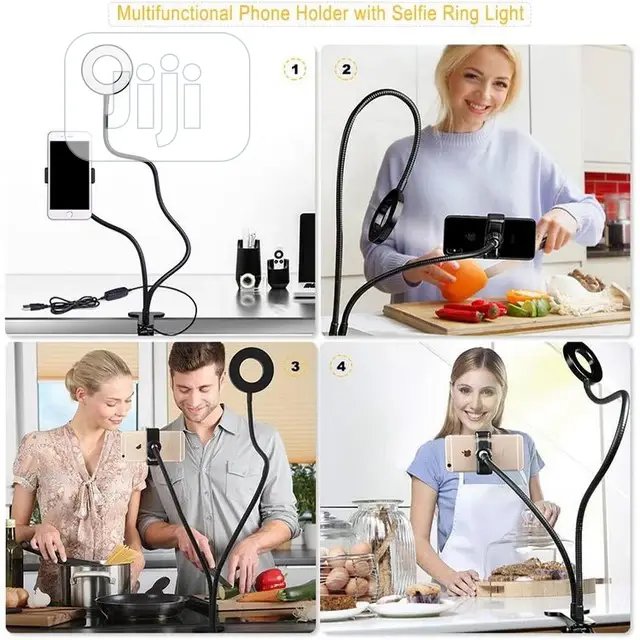 2 in 1 Phone Ring Light Holder