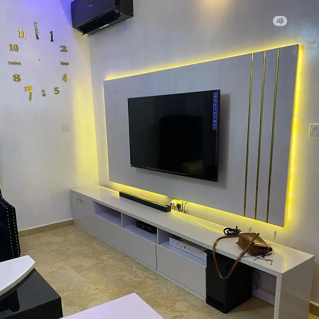 Panel TV Stand Unit With Back LED