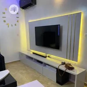 Panel TV Stand Unit With Back LED