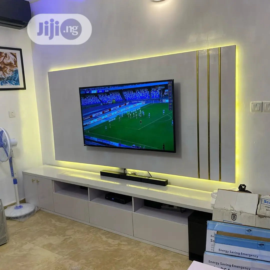 Panel TV Stand Unit With Back LED