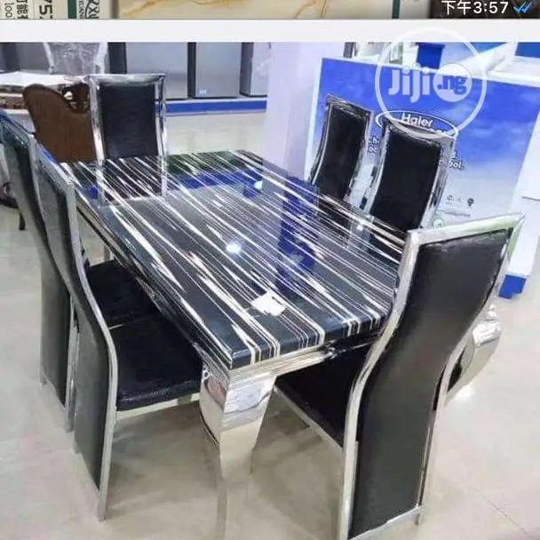Marble Top 6 Man Dinning Set