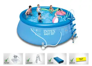 Intex Swimming Pool 15ft X 48′′ Round Inflatable With Ladder