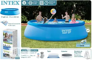 Intex Inflatable Round Shape Pool Easy Set - 15fit X 42inch