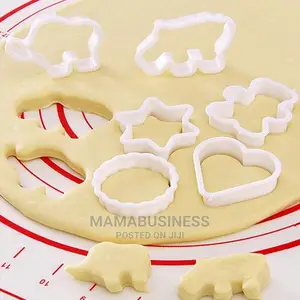 6 PC Elephant Size Cookie Mould Biscuit Cutter Set