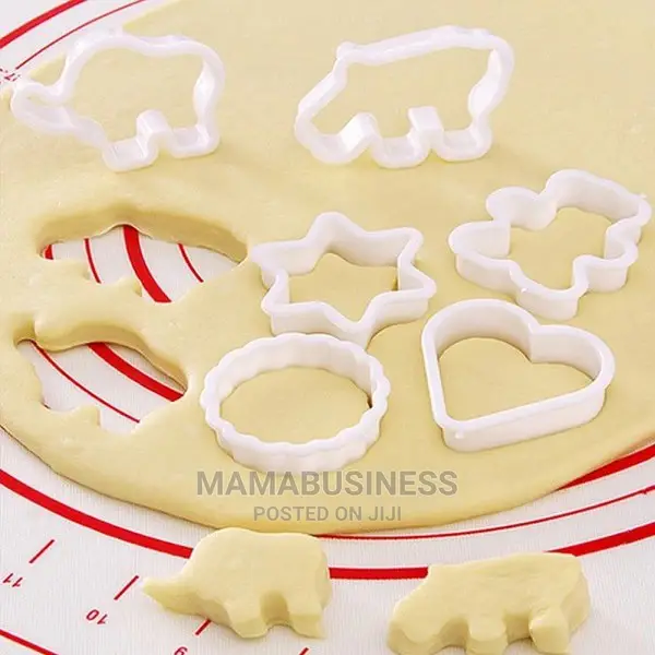 6 PC Elephant Size Cookie Mould Biscuit Cutter Set
