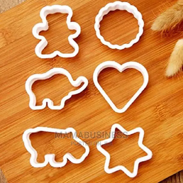 6 PC Elephant Size Cookie Mould Biscuit Cutter Set